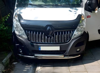 Передній захист ST014 (нерж.) d60/60 для Renault Master 2011-2023 рр