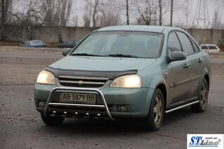 Передня дуга WT003 (42мм, нерж.) для Chevrolet Lacetti