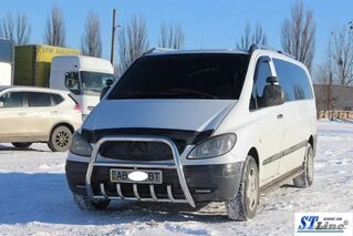 Кенгурятник XL-WT025 (нерж.) для Mercedes Vito W639 2004-2014 рр