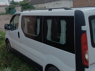 Рейлінги Чорні Коротка, Чавунні ніжки для Opel Vivaro 2001-2015 рр