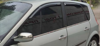 Окантовка вікон (4 шт., нерж.) для Renault Scenic/Grand 2003-2009 рр