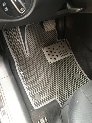 Поліуретанові килимки (2 ряду, EVA, чорні) для Volkswagen Sharan 2010- рр