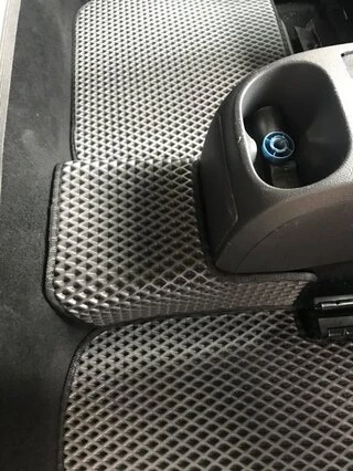 Килимки EVA (чорні) 2 шт, передні для Volkswagen Caddy 2010-2015 рр