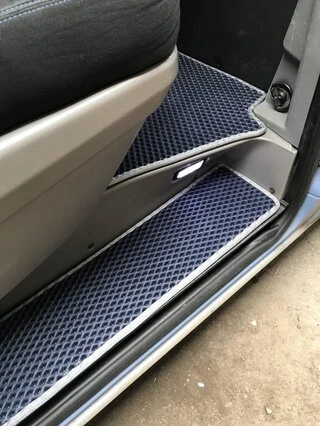 Килимки на пороги (3 шт, EVA, чорні) для Mercedes Sprinter W906 2006-2018 рр