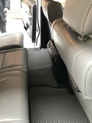 Поліуретанові килимки 3 ряди (EVA, чорні) Середній ряд - підлокітник для Toyota Sequoia 2007-2022рр