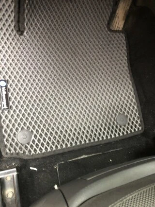 Килимки EVA (чорні) 2 шт, передні для Volkswagen Caddy 2010-2015 рр