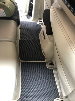 Килимки салону 3 ряди (EVA, чорний) для Nissan Armada 2016-2024 рр