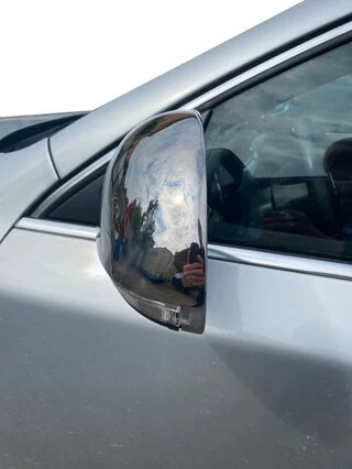 Накладки на дзеркала (2 шт., нерж) OmsaLine - Італійська нержавійка для Skoda Octavia II A5 2010-2013рр