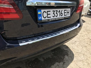 Накладка на задній бампер Carmos (нерж) для Mercedes B-class W246 2011-2018рр