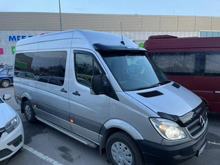 Дефлектор лобового скла V1 (під фарбування, на клей) для Mercedes Sprinter W906 2006-2018 рр