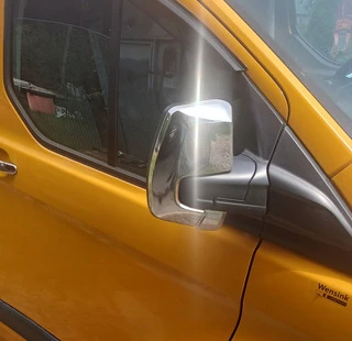 Накладки на дзеркала (2 шт., нерж) для Ford Custom 2013-2022 рр