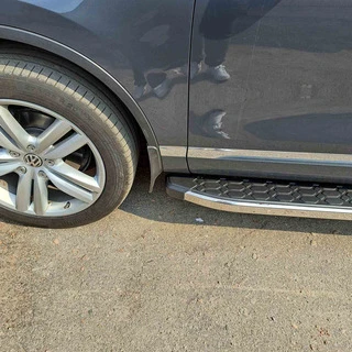 Бокові пороги BlackLine (2 шт, алюміній) для Volkswagen Touareg 2010-2018 рр