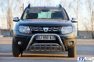 Кенгурятник WT002 (нерж) для Dacia Duster 2008-2018 рр