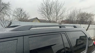 Рейлінги оригінальний дизайн (Чорні, 2 шт) для Toyota Land Cruiser Prado 150