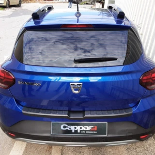 Накладка на задній бампер EuroCap (ABS) для Dacia Sandero 2021- рр