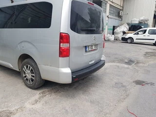 Накладка на задній бампер EuroCap (на довгу базу, ABS) для Toyota Proace