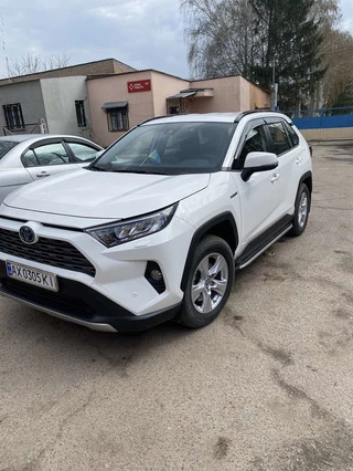 Бокові пороги OEM V1A (2 шт, алюміній) для Toyota Rav 4 2019- рр