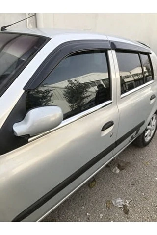 Зовнішня окантовка стекол (HB, 4 шт, нерж) для Renault Clio II 1998-2005 рр