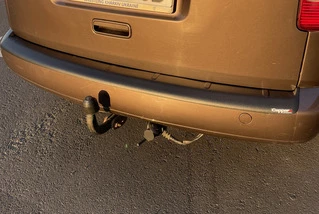 Накладка на задній бампер (ABS) для Volkswagen Caddy 2004-2010 рр