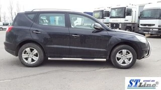 Бічні труби (2 шт., нерж) для Geely Emgrand X7