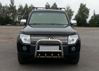 Кенгурятник QT006 (нерж.) 60 мм для Mitsubishi Pajero Wagon IV