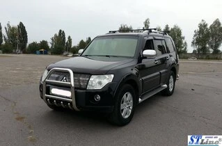 Кенгурятник QT007 (нерж.) для Mitsubishi Pajero Wagon IV