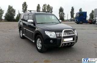 Кенгурятник QT007 (нерж.) для Mitsubishi Pajero Wagon IV