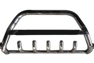 Кенгурятник WT004 LED (нерж) для Volkswagen T5 2010-2015 рр