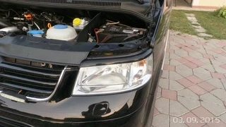 Вії для фар (2 шт, чорні) Чорний мат для Volkswagen T5 Transporter 2003-2010 рр