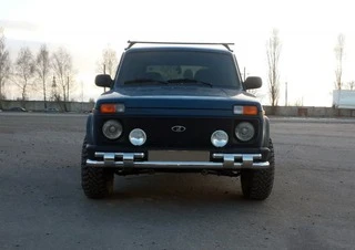 Передня дуга ST015 (нерж.) для Lada Niva та Urban