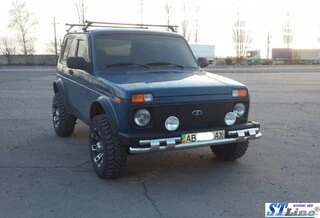 Передня дуга ST015 (нерж.) для Lada Niva та Urban