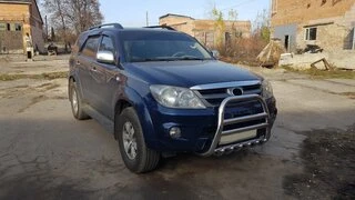 Кенгурятник F12-11 (нерж) для Toyota Fortuner 2006-2015 рр