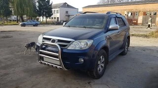 Кенгурятник F12-11 (нерж) для Toyota Fortuner 2006-2015 рр