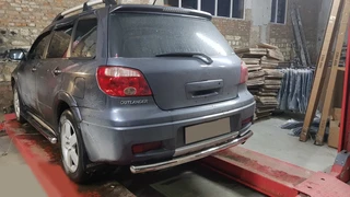 Задня дуга AK002/2 (нерж) для Mitsubishi Outlander 2001-2006 рр