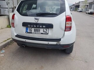 Накладка на задній бампер EuroCap (ABS) для Renault Duster 2008-2017 рр