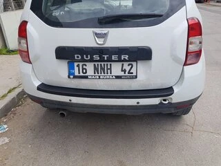 Накладка на задній бампер EuroCap (ABS) для Renault Duster 2008-2017 рр