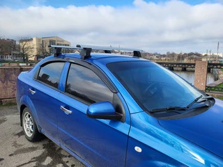 Перемички на гладку дах (2 шт, Asaf V4) для Chevrolet Aveo T250 2005-2011 рр