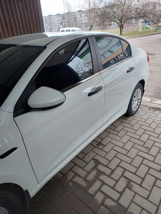 Нижні молдинги стекол темний хром (нерж) Sedan/HB (4 штуки) для Fiat Tipo 2016- рр