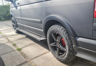 Бокові пороги X5-тип black (2 шт., алюм) Довга база для Volkswagen T5 Multivan 2003-2010 рр