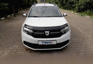 Дефлектор капоту (EuroCap) для Dacia Logan II 2013-2022 рр