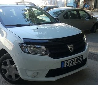 Дефлектор капоту (EuroCap) для Dacia Logan II 2013-2022 рр