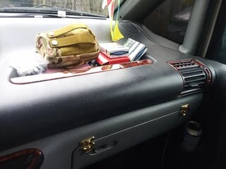 Накладки на панель (Meric) Карбон для Peugeot Expert 1995-2007 рр