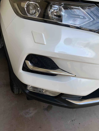 Накладки на противотуманки (2017-2025, нерж) Carmos - Турецька сталь для Nissan Qashqai рр