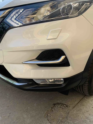Накладки на противотуманки (2017-2025, нерж) Carmos - Турецька сталь для Nissan Qashqai рр