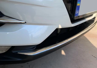 Накладка на передній бампер (2017-2025, нерж) Carmos - Турецька сталь для Nissan Qashqai рр