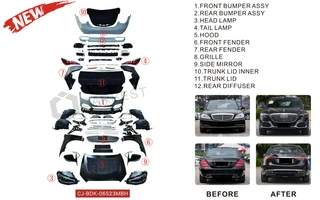 Комплект рестайлінга в W223 Maybach (без дверей) для Mercedes S-сlass W221