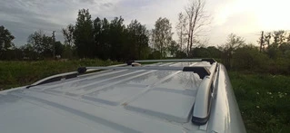 Перемички на рейлінги без ключа (2 шт) Чорний для Peugeot Traveller 2017- рр