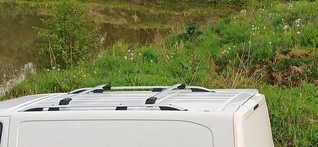 Перемички на рейлінги без ключа (2 шт) Чорний для Peugeot Traveller 2017- рр