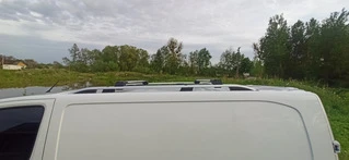 Перемички на рейлінги без ключа (2 шт) Чорний для Citroen Jumpy/Dispatch 2017- рр