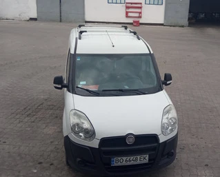 Поперечены на рейлінги без ключа (2 шт) Чорний для Fiat Doblo II 2010-2022 рр